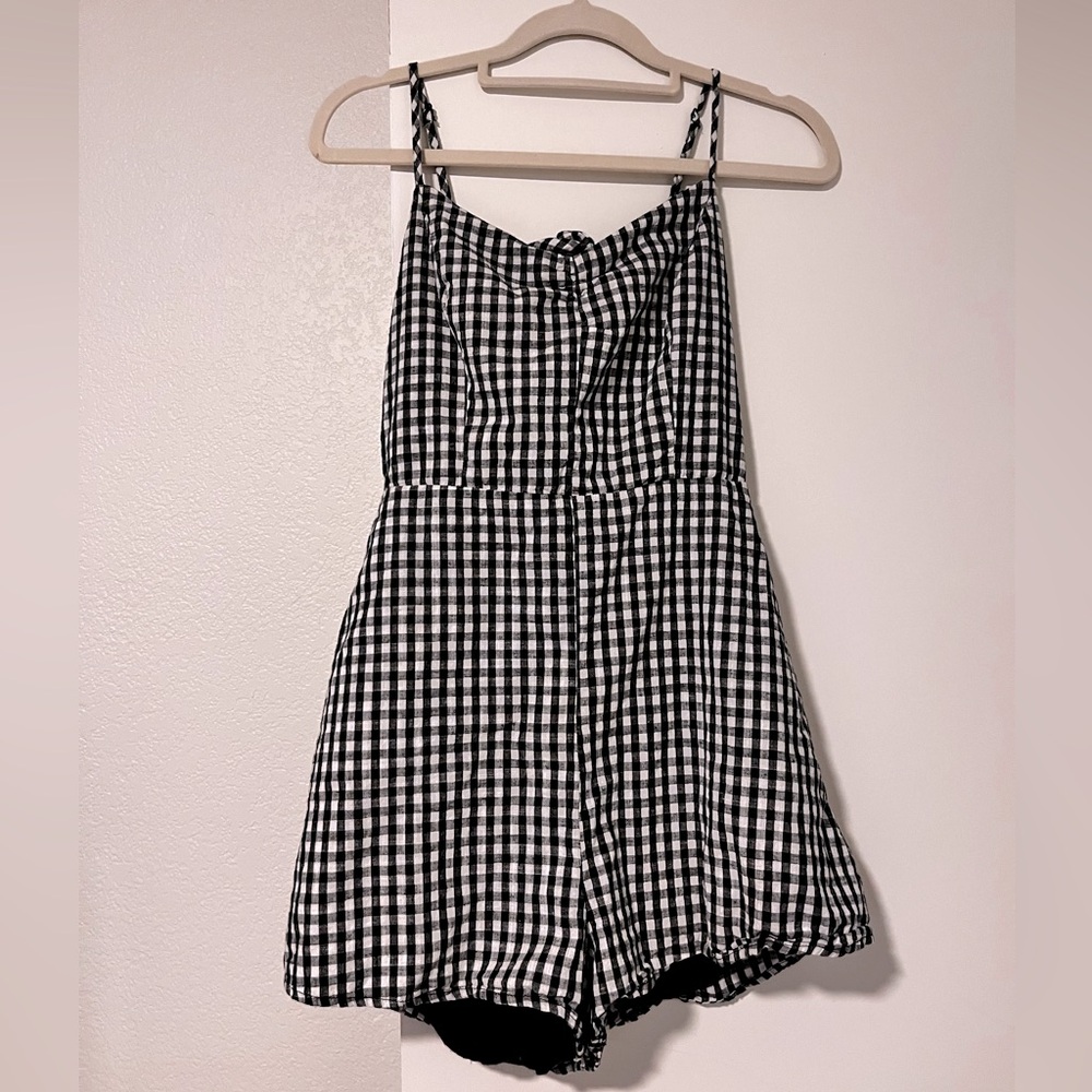 Checkered romper
